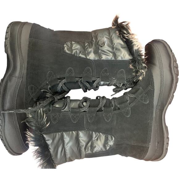 The North Face Women's Nuptse Purna SZ 10 Black Boots - Picture 4 of 6